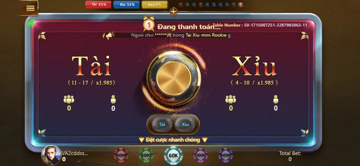 Hướng dẫn các bước tham gia cá cược game Tài xỉu 009bet